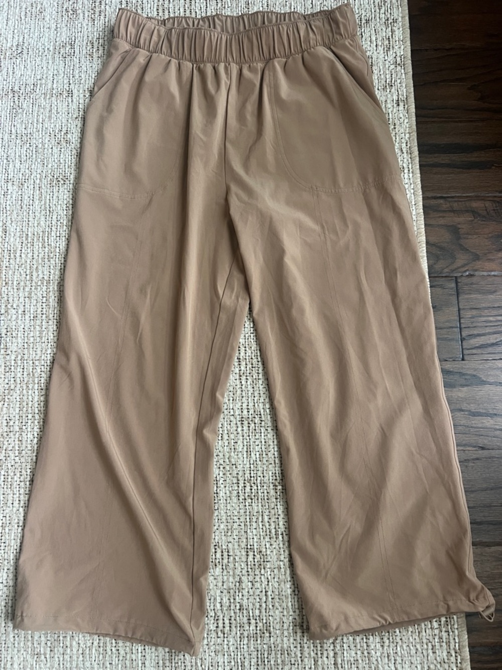Zella Mauve-Tan Elastic Waist Pull-On Pants